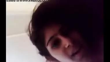 Nice-looking college gal enjoys a romantic home sex session with bf