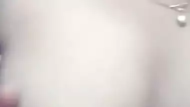 Horny Kerala girl showing boobs and take selfie video for Bf