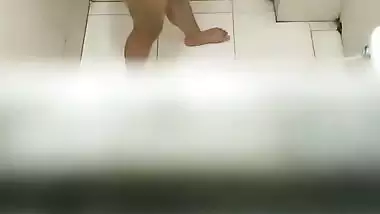 Neighbor desi aunty Shower spy video