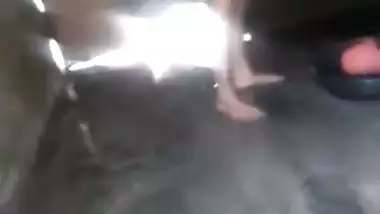 Woman takes a shower before amateur sex and Desi husband films her