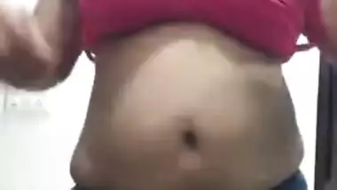 Chubby Indian girl wants to join porn video and reveals natural tits