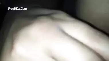 Excited Desi woman touches jugs and XXX muff while waiting for BF