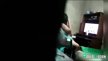 Caught slutty aunt for quick masturbate she watching porn, scandal desi mms