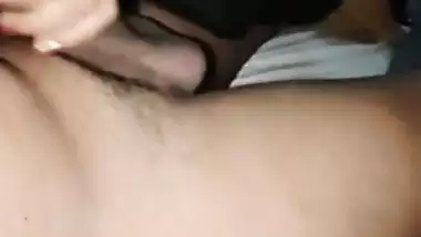 MILF jerking big dick of husband friend viral sex
