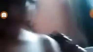 Desi girl shows of her XXX boobs for the sex friend on the other side