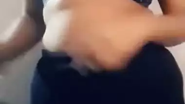 Mysterious Indian lady isn't in hurry to expose tits in porn video