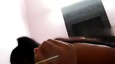 BF gets a desi blowjob from his sexy, nude GF