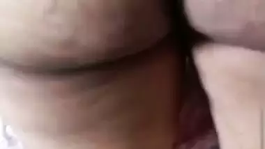 Tamil wife opening towel in front of secret lover