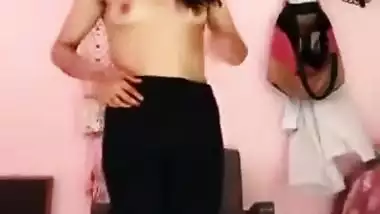 Nice and cute young girl strip her cloths selfie!!