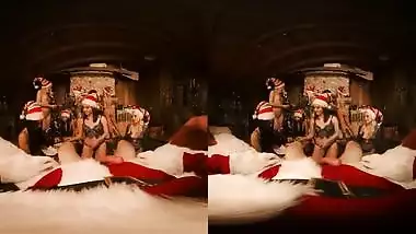 VRBangers.com-Abella Danger And Her 7 Sexy Elves Christmas Orgy VR Porn