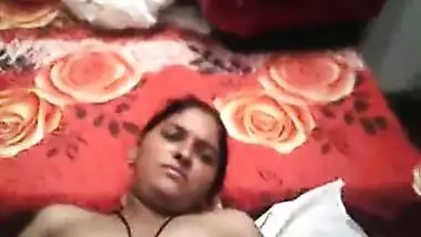 Sexy wife hard fucked by her lover while she was alone at home