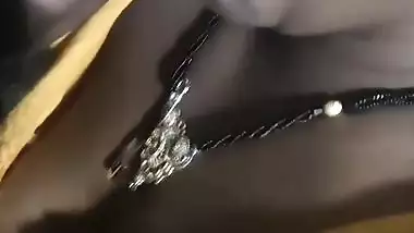 Tribal housewife giving blowjob to hubby