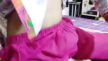 Seeing aunt's fat ass, she fucked her aunt clear audio hindi full HD desi porn sex video