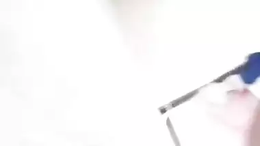 Attractive eyes and boobs of hot Indian girlfriend