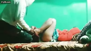 Desi Romantic and rough sex of Indian local Town couple at her friends home