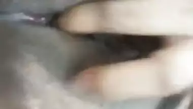 Cute girlfriend black pussy fingering solo nude