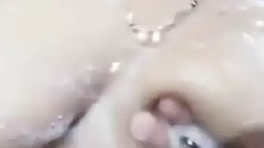 Cute hot girl making video