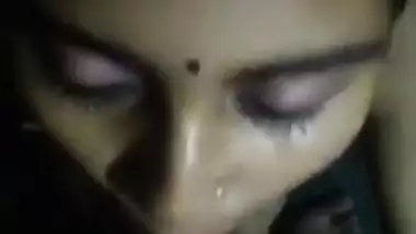 Beautiful Bengali wife sucking dick of her husband
