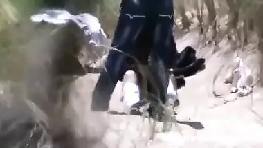 Desi girlfriend couple outdoor