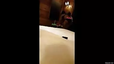 Desi wife teasing room service guy in bikini.. hubby records it
