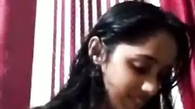 Firm boobs mallu GF removing bra and topless video call