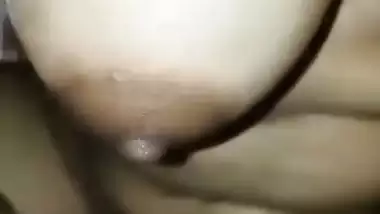 Mallu girlfriend pushing dick inside tight vaginal hole