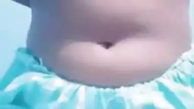 Cute girl showing pussy to Bf front of sleeping sister