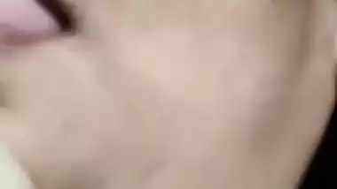 Huge boobs Indian aunty crushing her breast MMS