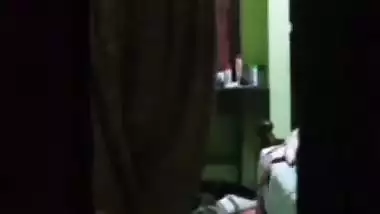 Mom wearing nighty after showing naked boobs