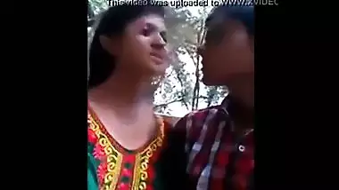 Indian legal age teenager porn video of a college pair having pleasure in a park
