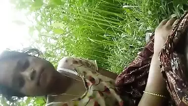 Desi village wife suck her devar dick outdoor