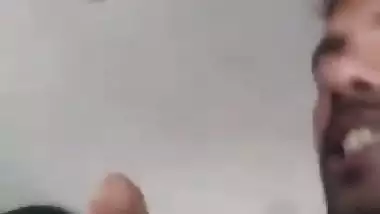 Rural desi lady kissed and boobs sucked in car