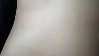 Husband pressing wife boob before sex at home viral MMS