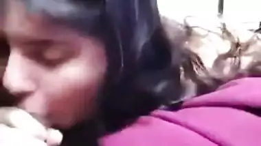 Horny lovers car sex video online