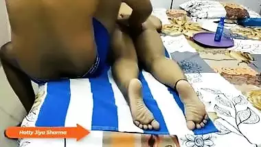 Sexy Mistress Taking Full Body Massage From Indian Hot Boy When Home Alone