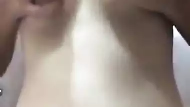 Exclusive- Cute Look Desi Girl Showing Her Boobs