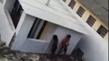 Unsatisfied aunty is caught fucking outdoor with brother of hubby, Desi mms