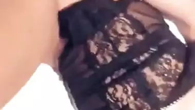 Cute Desi gal with XXX glasses records for her man solo sex video