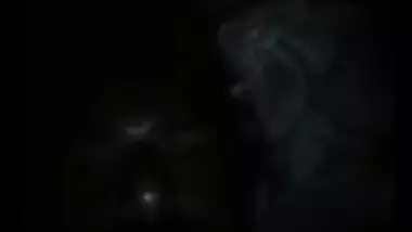 Horny male licks his Desi wife's sweet tits during XXX video call