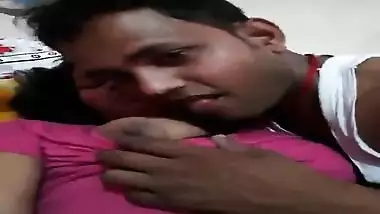 Horny Desi guy worships partner's XXX nipples before chudai begins