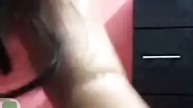 Bhabhi opens blouse and sits naked for fingering