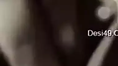 Sexy Desi girl films herself naked putting hand down there to rub clit